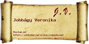 Jobbágy Veronika névjegykártya